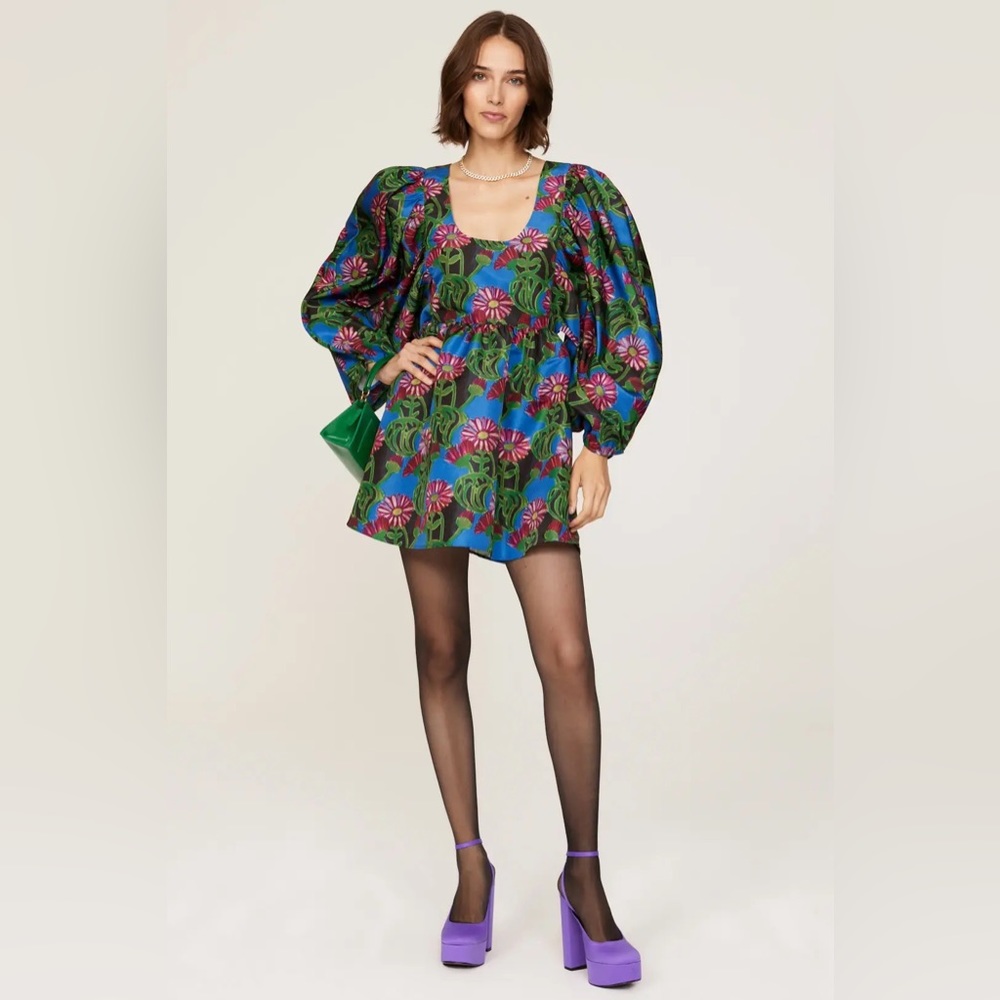 [La Double J] Dolly Puff-Sleeve Dress